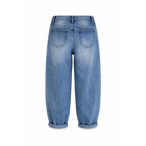 Balloon Fit Light Wash Denim Jeans