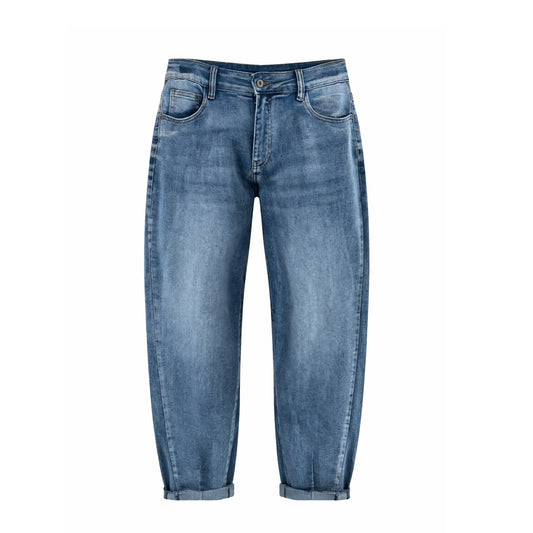 Balloon Fit Light Wash Denim Jeans
