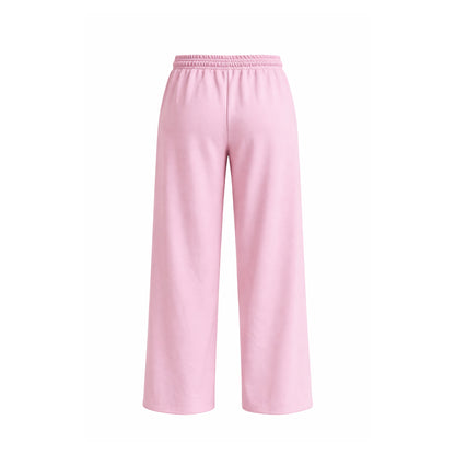 Pleated Wide-Leg Lounge Pants