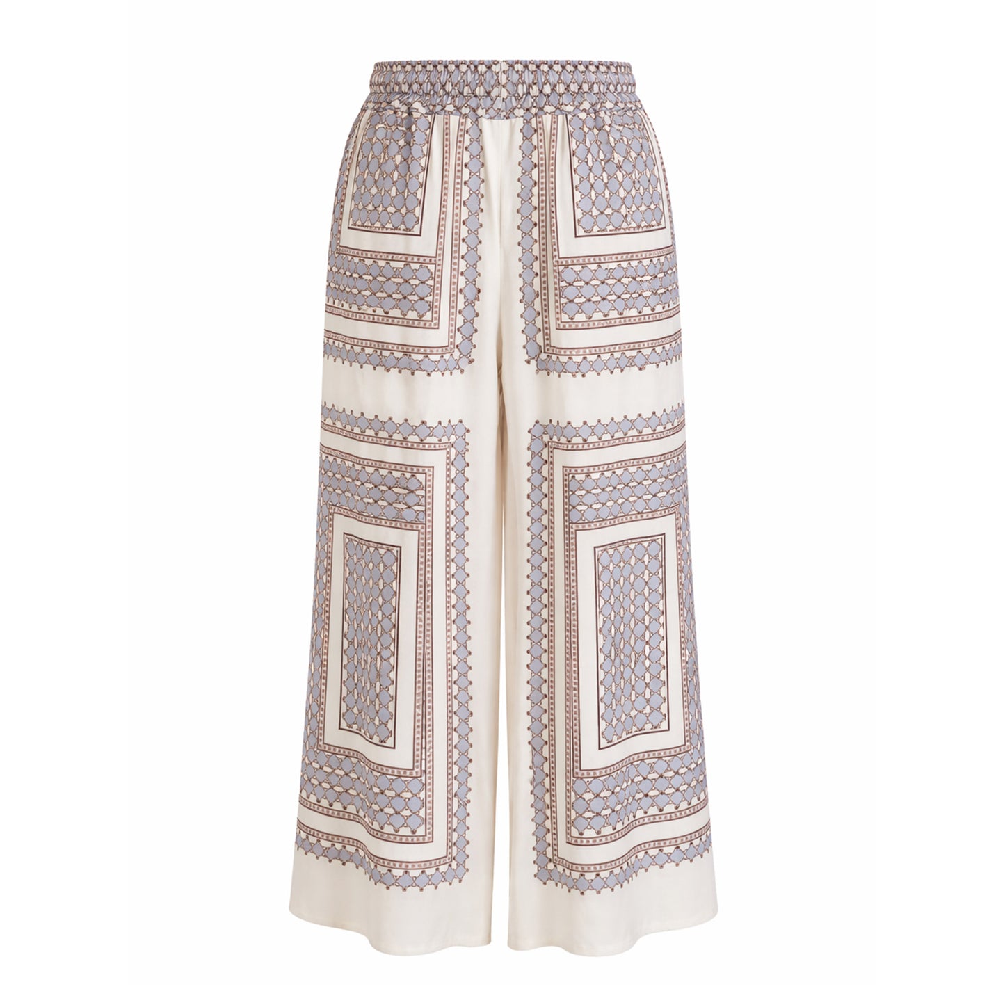 Refined Pattern Palazzo Pants