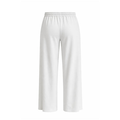 Pleated Wide-Leg Lounge Pants