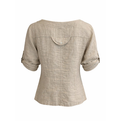 Relaxed Linen Blouse