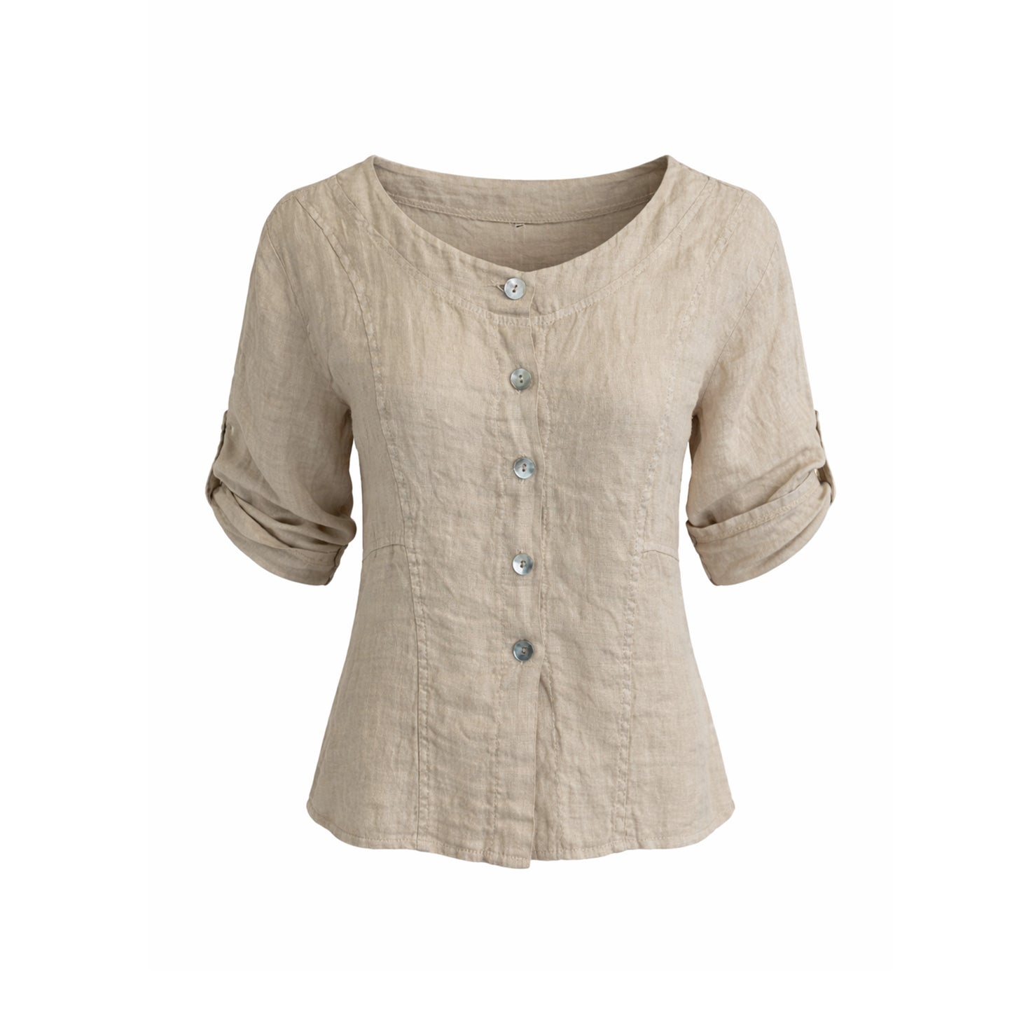 Relaxed Linen Blouse
