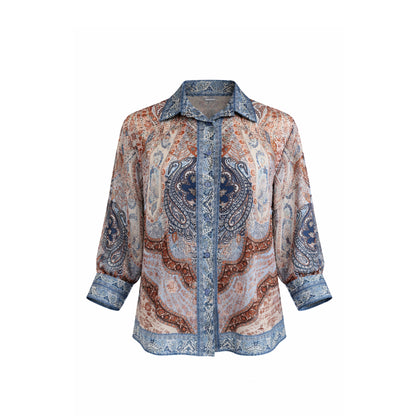 Refined Pattern Blouse