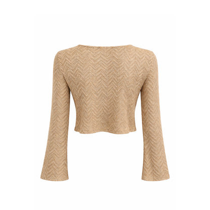Shimmer Knit Crop Top