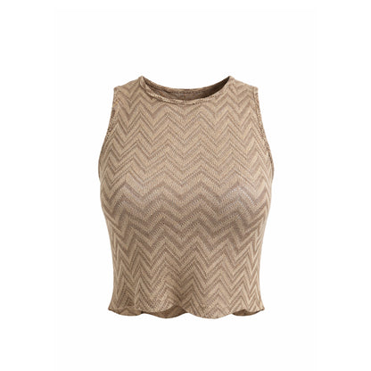 Shimmer Knit Sleeveless Top