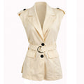 Belted Tailored Vest