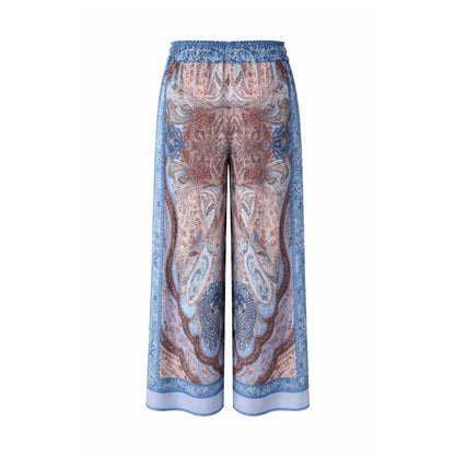 Refined Pattern Palazzo Pants
