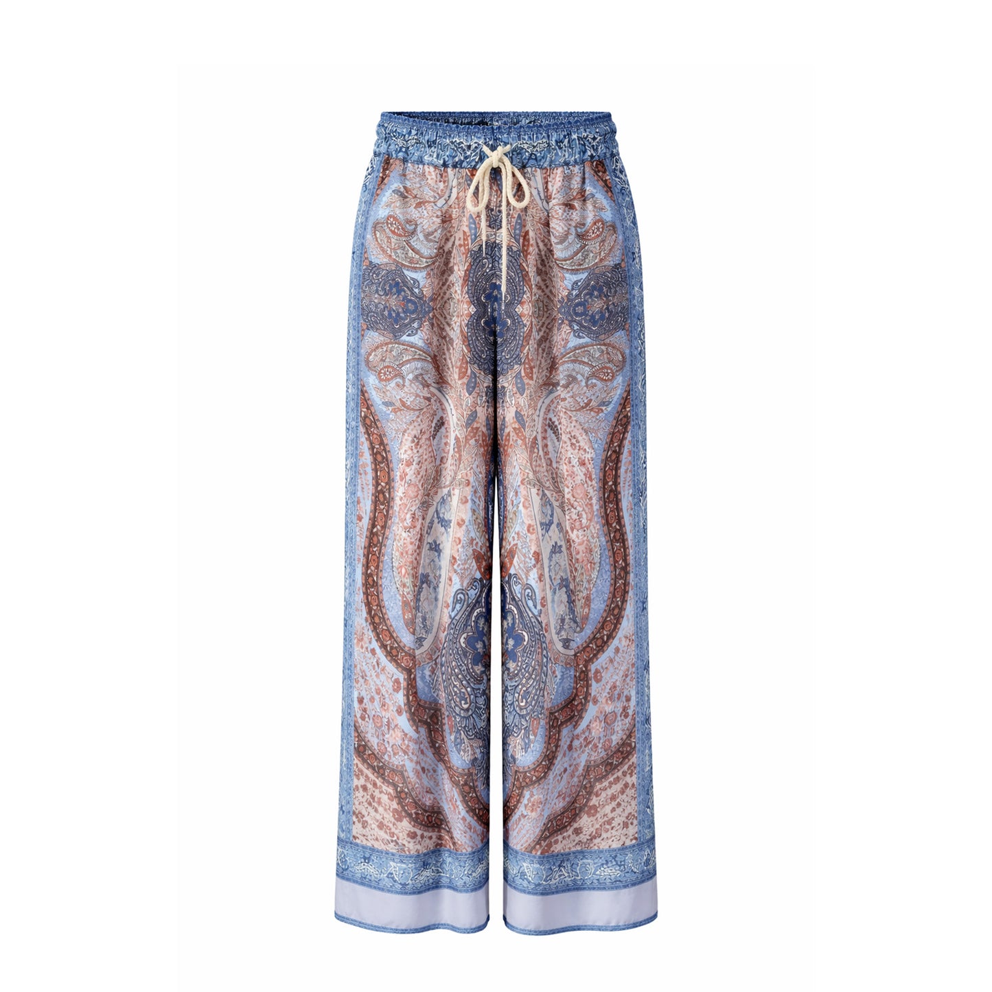 Refined Pattern Palazzo Pants