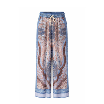 Refined Pattern Palazzo Pants