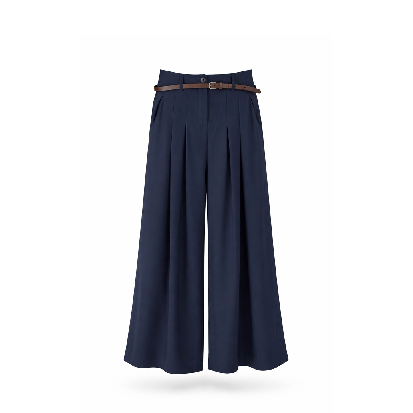 Pleated Culottes with Belt