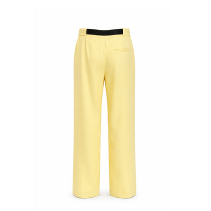 Pleated High-Waist Pants with Belt