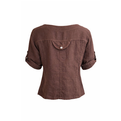 Relaxed Linen Blouse