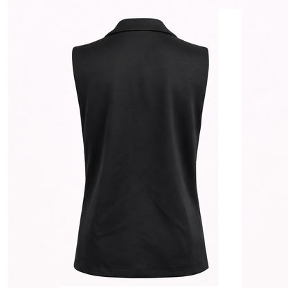 Tailored Vest with Floral Detail