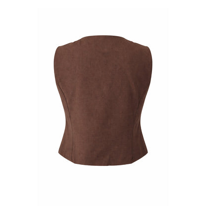 Tailored Button Vest