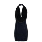 Halter Neck Embellished Dress