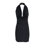 Halter Neck Embellished Dress