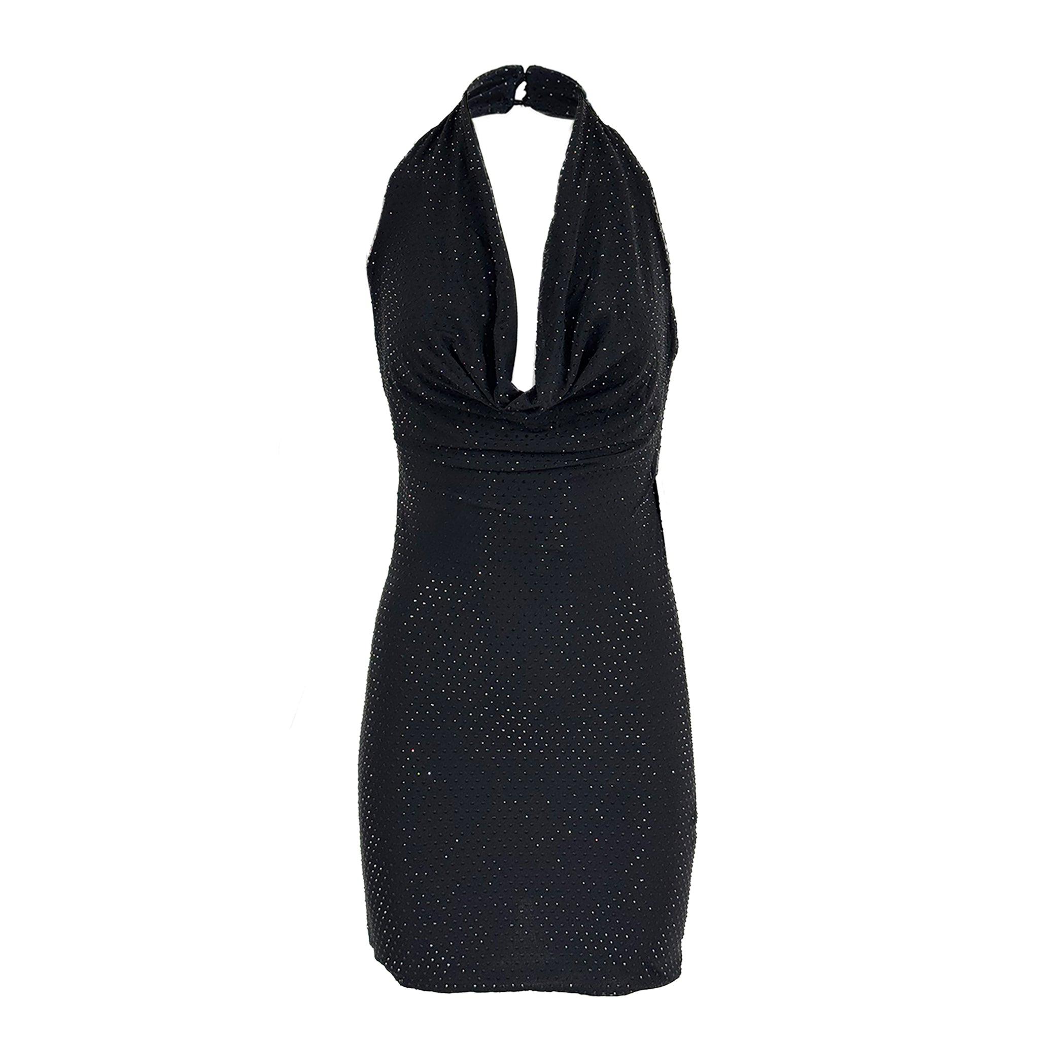 Halter Neck Embellished Dress