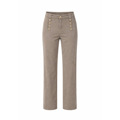 High-Waist Five-Pocket Pants