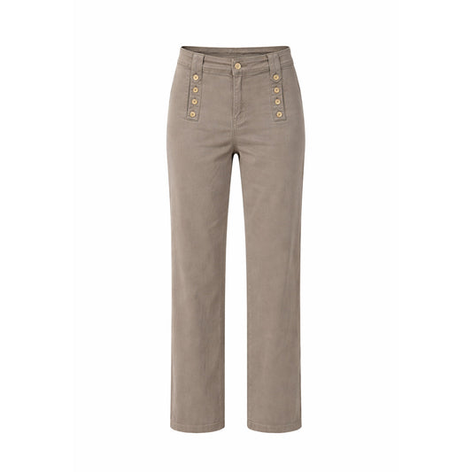 High-Waist Five-Pocket Pants