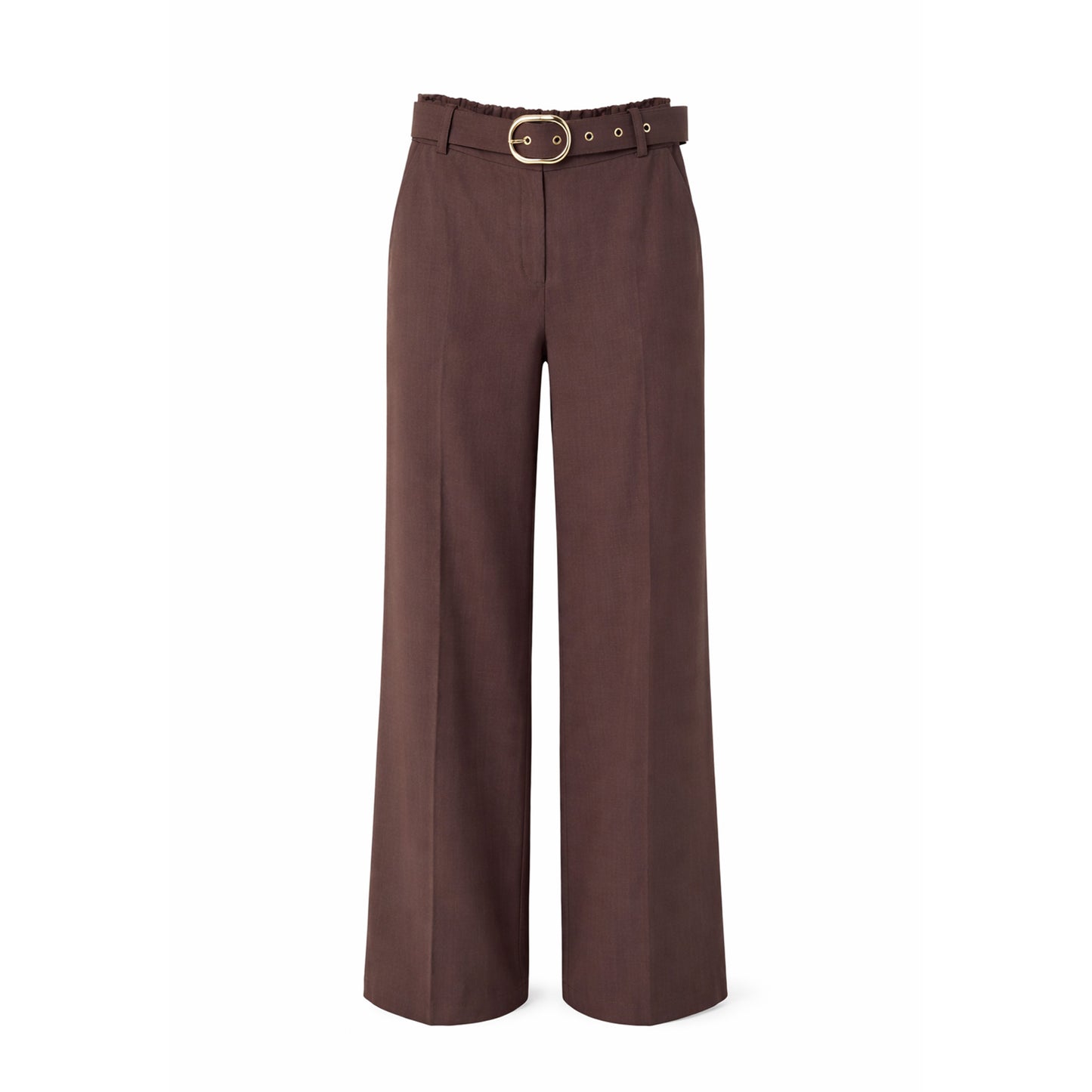 Wide-Leg Pants with Belt