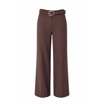Wide-Leg Pants with Belt