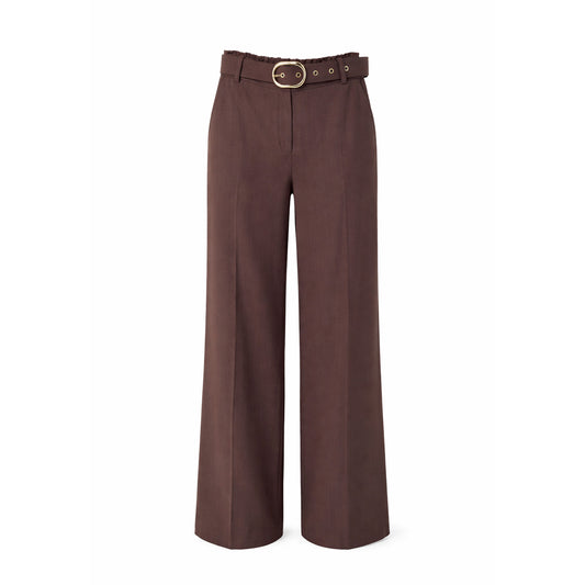 Wide-Leg Pants with Belt