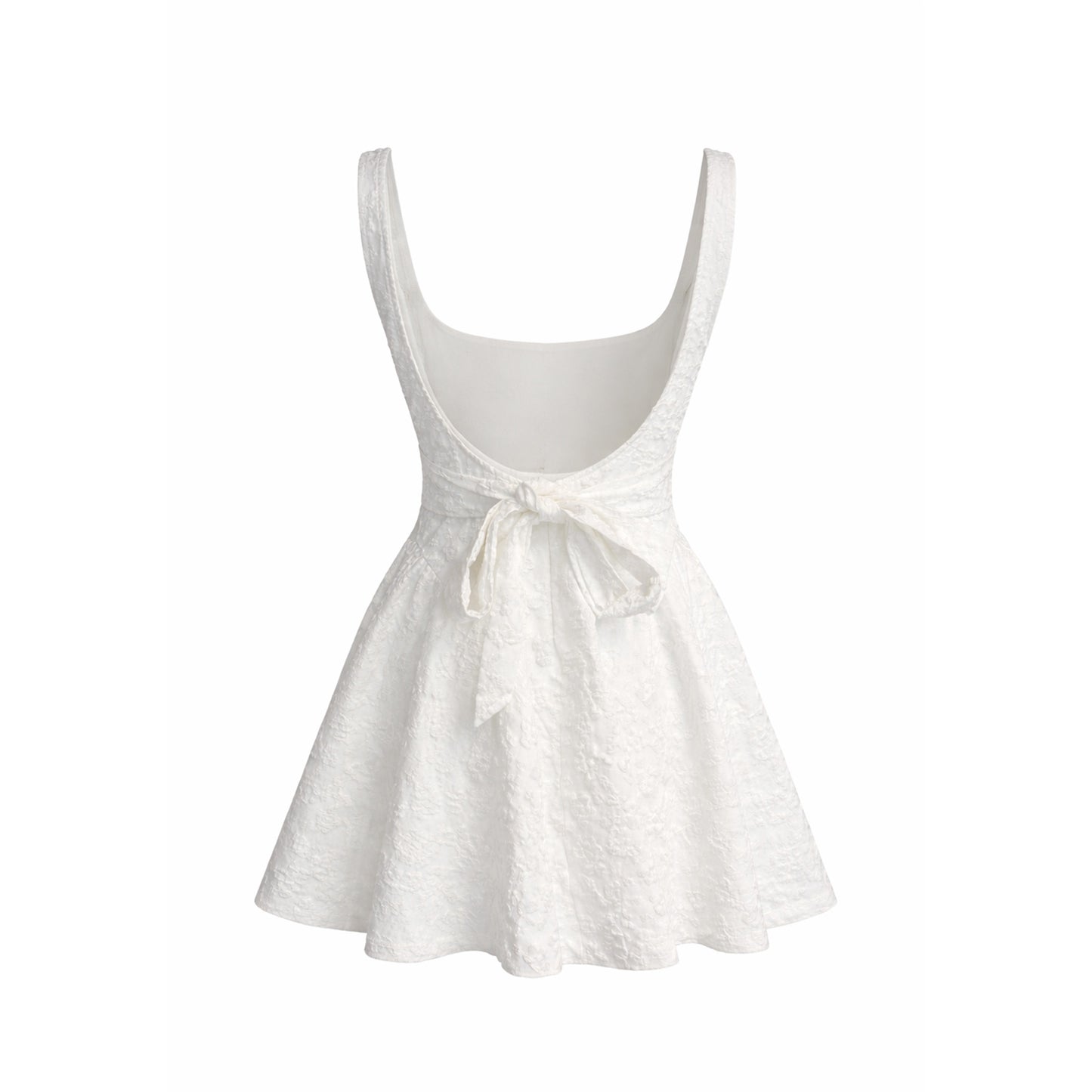 Jacquard Fit & Flare Mini Dress