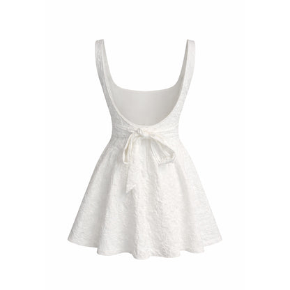 Jacquard Fit & Flare Mini Dress