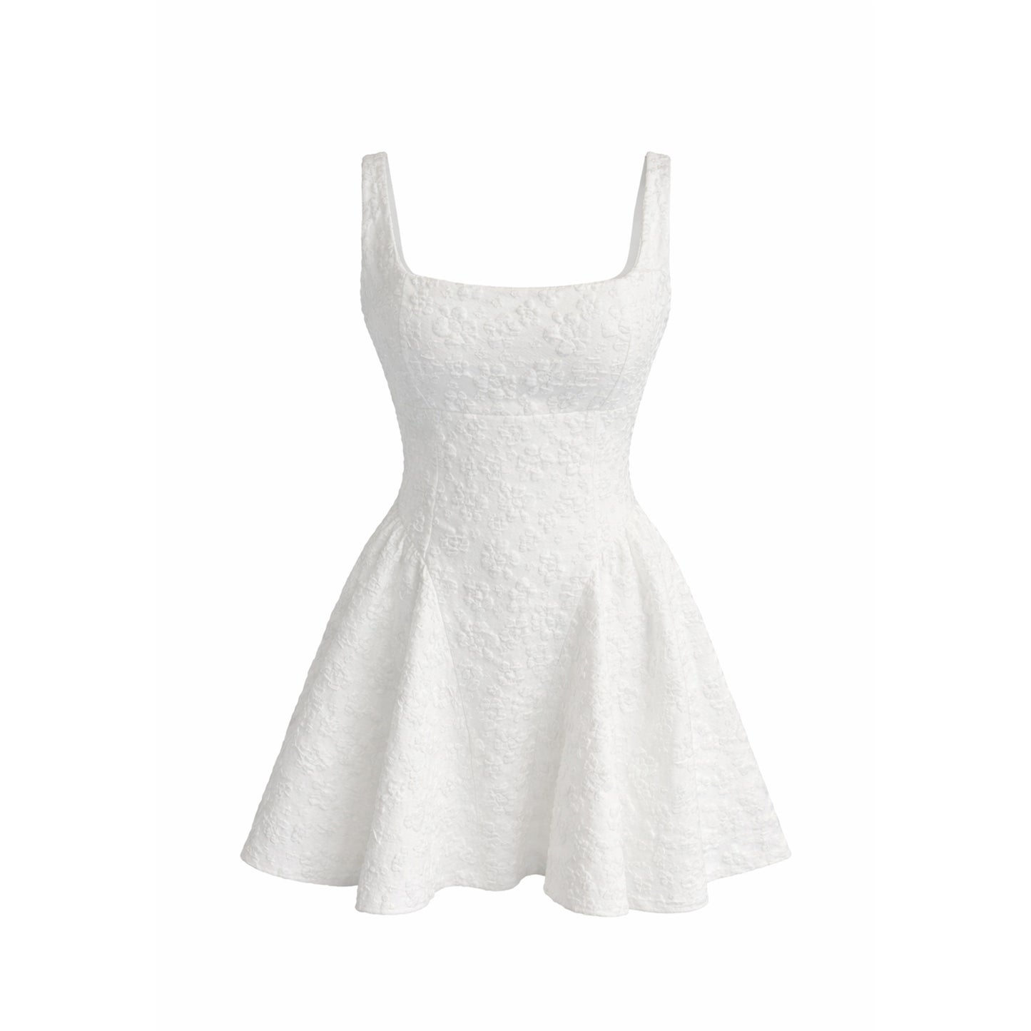 Jacquard Fit & Flare Mini Dress