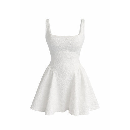 Jacquard Fit & Flare Mini Dress