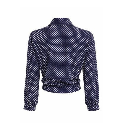 Polka Dot Button-Up Shirt