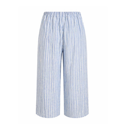 Striped Wide-Leg Pants