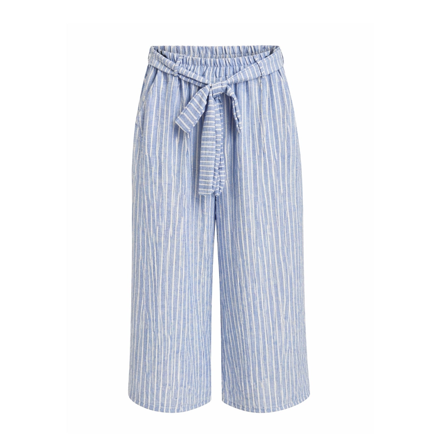 Striped Wide-Leg Pants