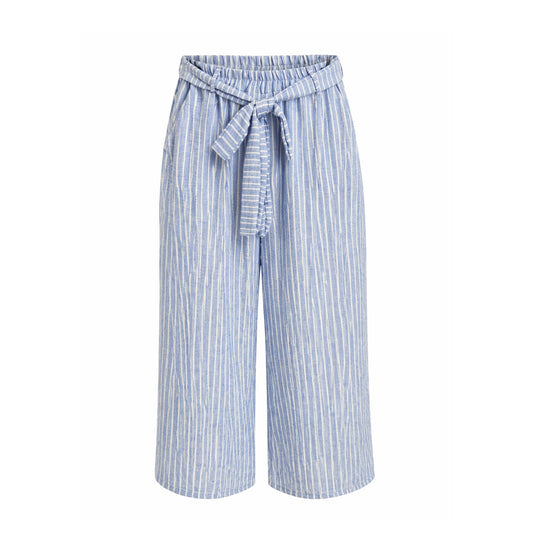 Striped Wide-Leg Pants