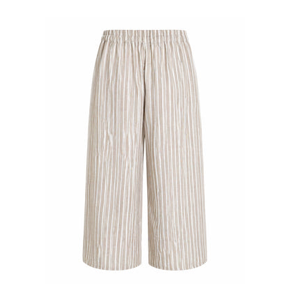 Striped Wide-Leg Pants