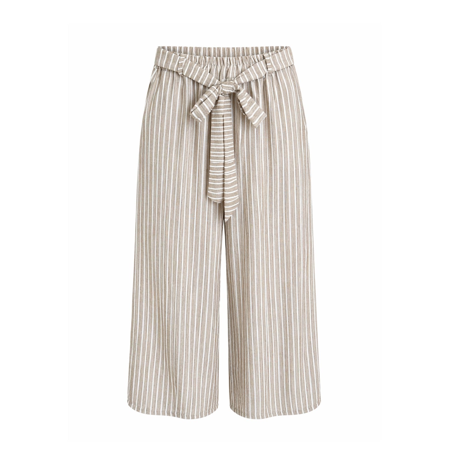 Striped Wide-Leg Pants