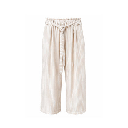Striped Wide-Leg Pants
