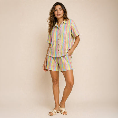 Pastel Crochet Co-Ord Set