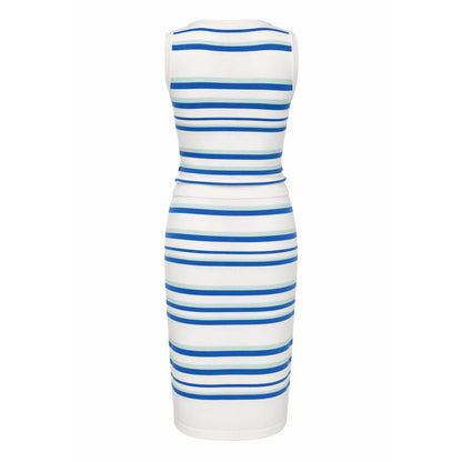 Striped Knit Top & Skirt Set