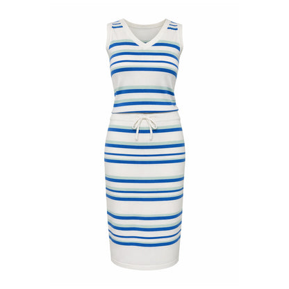 Striped Knit Top & Skirt Set