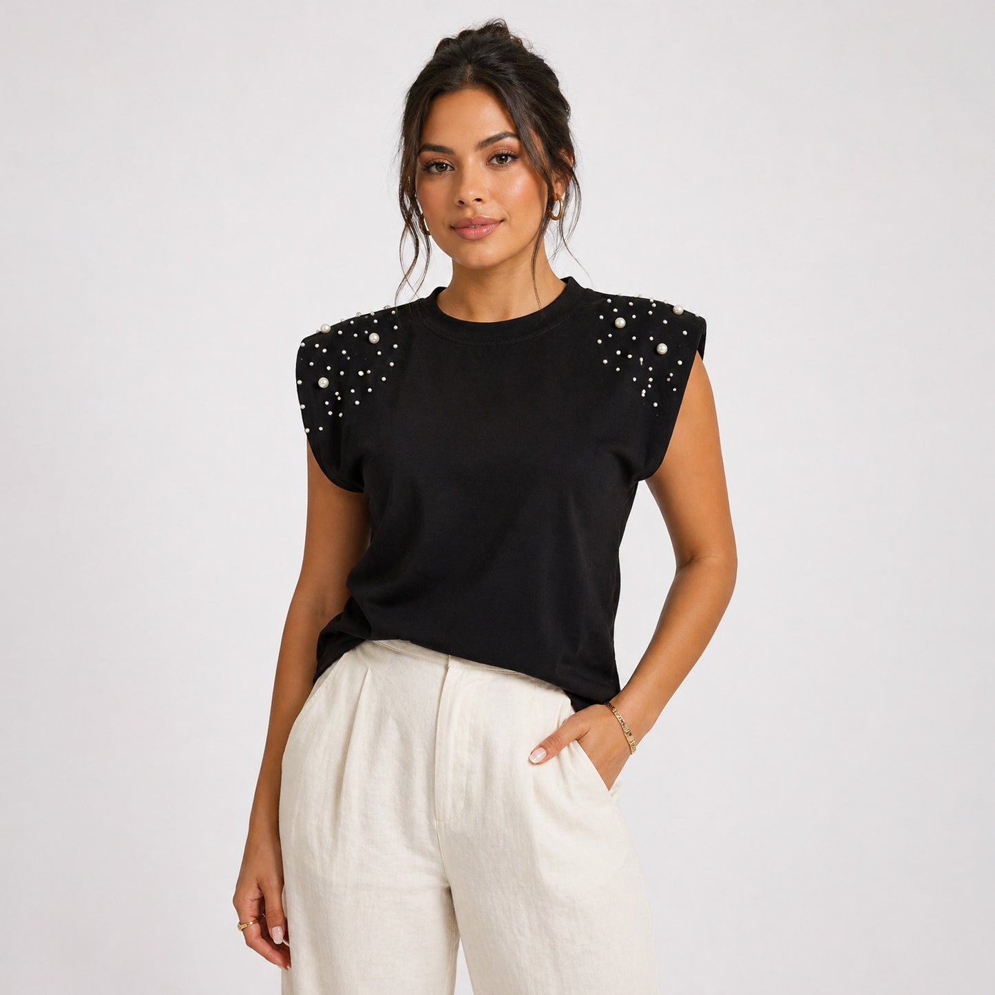 Pearl Shoulder Top