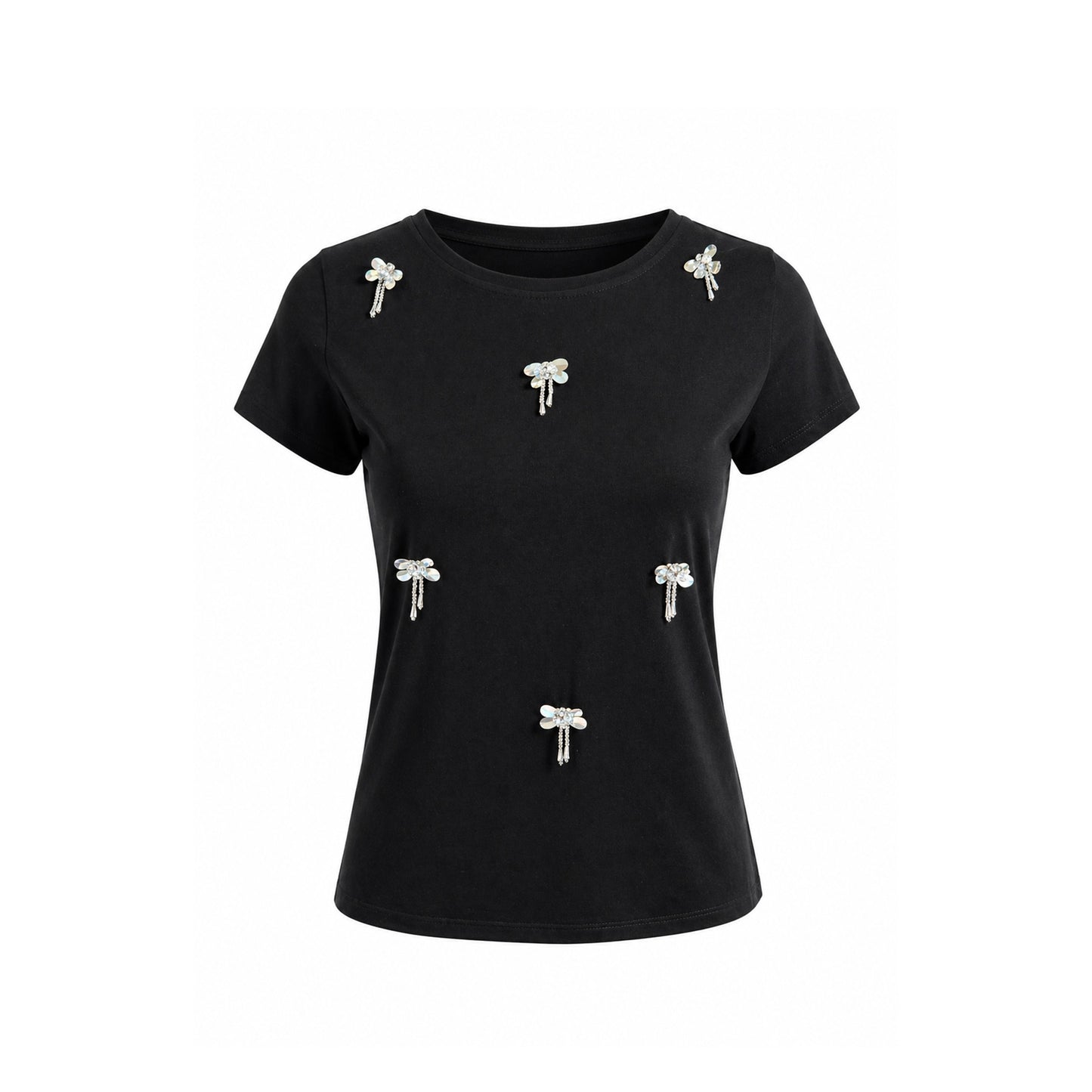Embellished Cotton T-Shirt