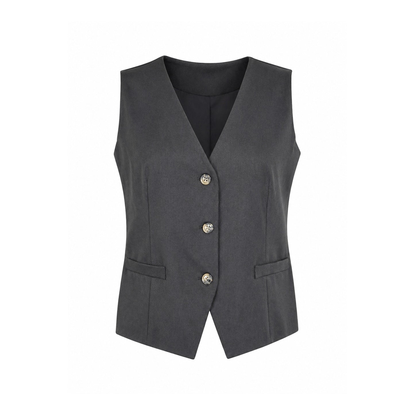 Tailored Button Vest