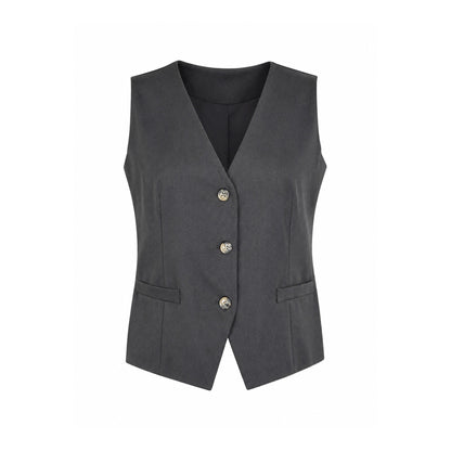 Tailored Button Vest