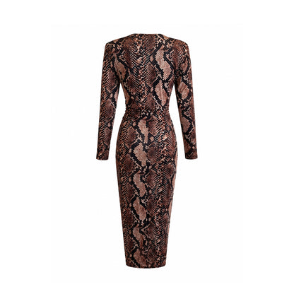 Long Sleeve Ruched Midi Dress