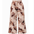 Printed Wide-Leg Pants with Elastic Waist