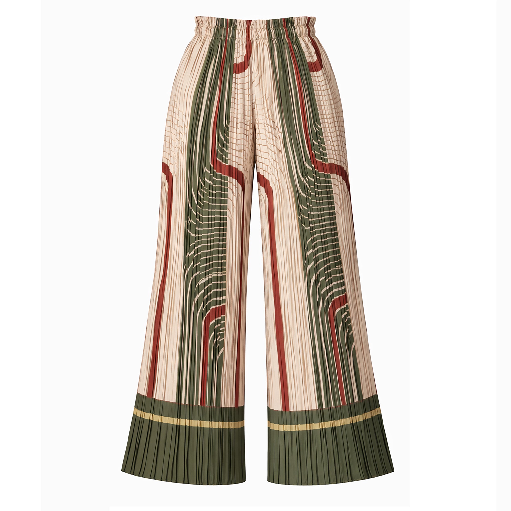 Pleated Wide-Leg Pants