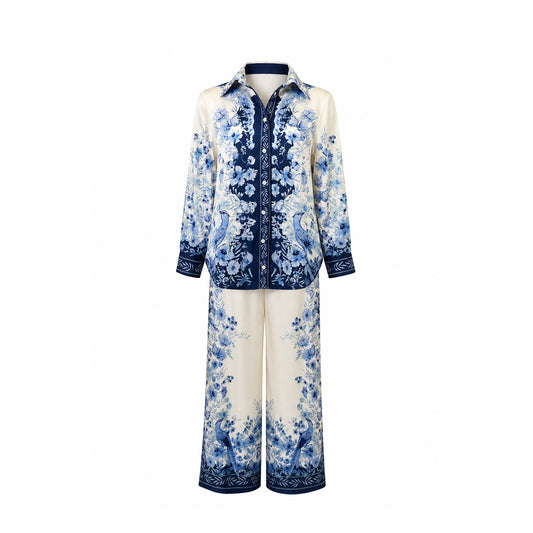 Floral Satin-Look Set