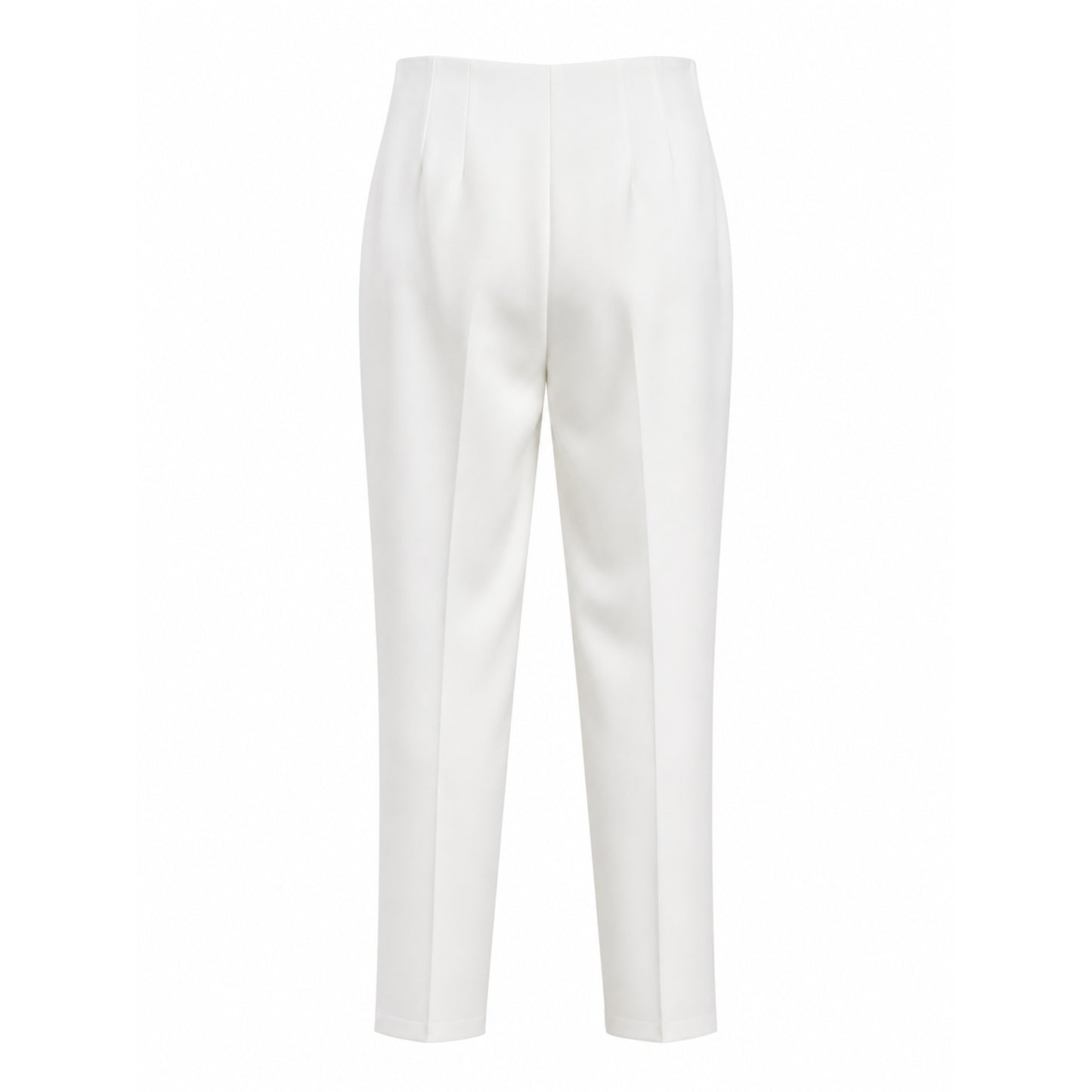 Mid-Rise Tailored Straight-Leg Pants